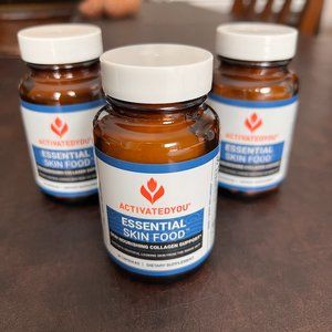 ActivatedYou Essential Skin Food - 3 Sealed Bottles,  30 Capsules in each Bottle